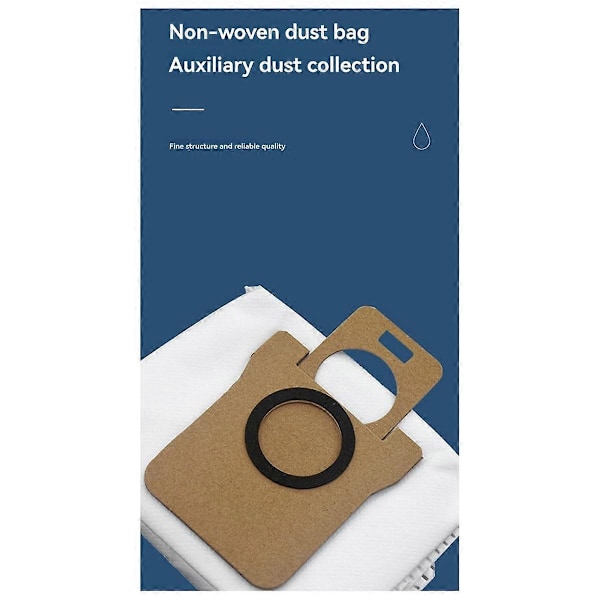 Kompatibel med för S10/S10PRO/X10 Dammpåse Allround Soprobot Tillbehör Non-Woven Tyg