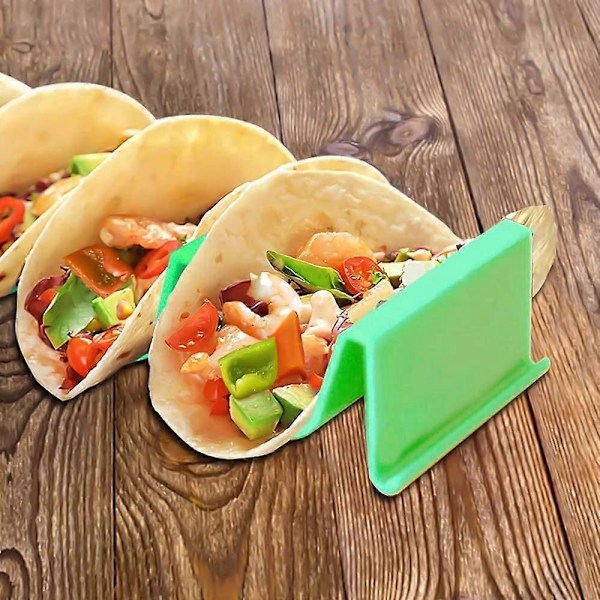 3 kpl Taco-telineitä Muoviset Taco-telineet ravintolaan, kotiin, piknikille, juhliin, festivaaleille