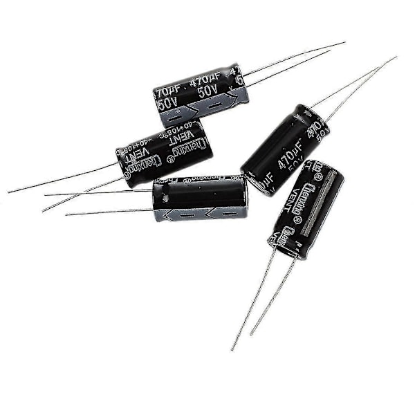 5 X 470uf 50v 105 Celsius Elektrolytisk Kondensator 10x20mm