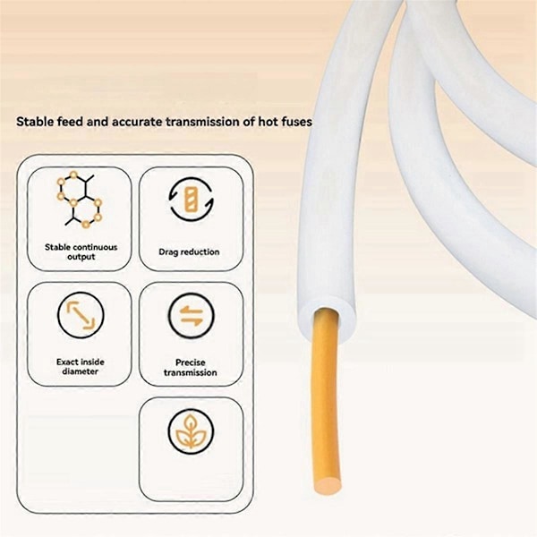 För Bambu Lab 2M PTFE-slang för 3D-skrivare för P1P, AMS,