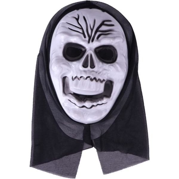 Vintage Halloween-naamio naamio käärinliinalla, Halloween Scream Mask kokopäänaamiot Scary Masks Juhlakauhupukutarvikkeet Halloween-koristeet
