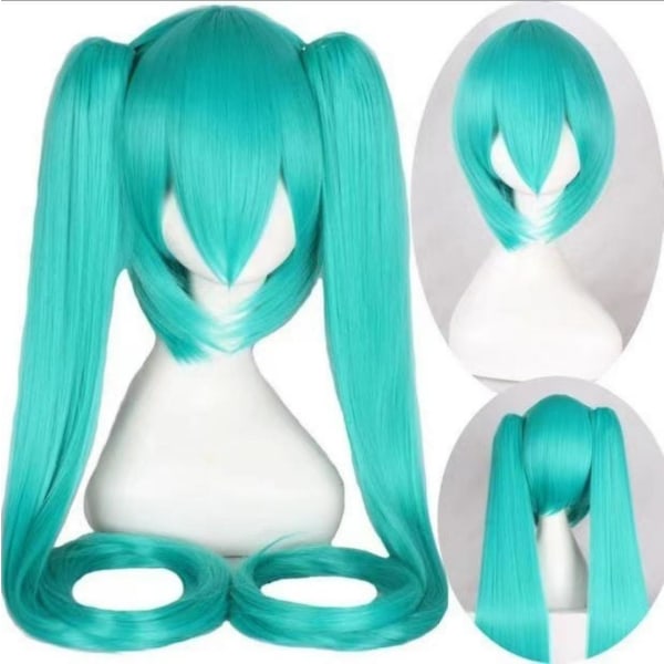 Uusi trendi Vocaloid Miku Cosplay peruukkiasu aloittelijalle tulevaisuuden Halloween-asu miehille/naisille Wig wig