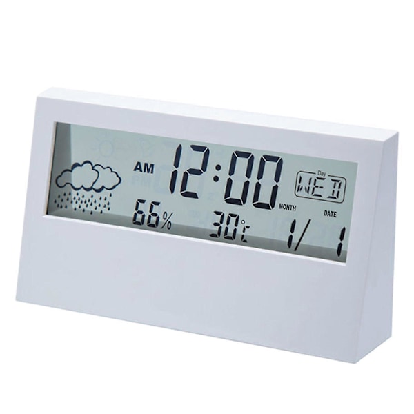Vækkeur LCD Display Elektronisk Vækkeur til Natbord Seng Side Kontor