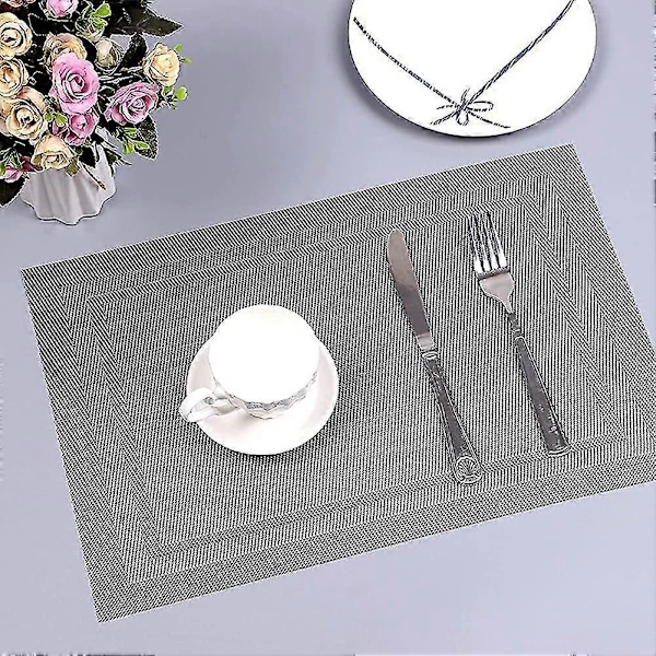 Tablettien setti, 4 kpl, PVC-tabletit, lämmönkestävät, liukumattomat, lämmönkestävät
