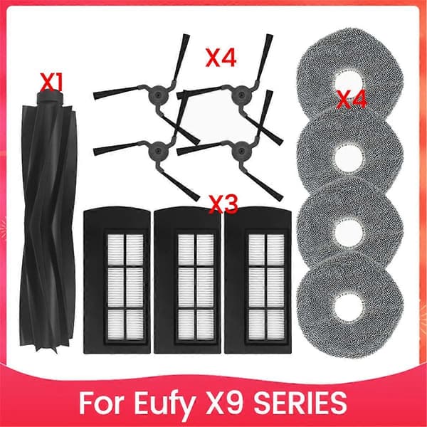 16 stk. til Eufy X9 SERIES Robotstøvsuger Tilbehørsdeler