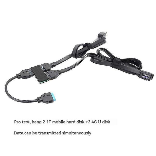USB 3.0 19Pin HUB med Chip Modulär Kabeldesign Moderkort Dataförlängningskabel