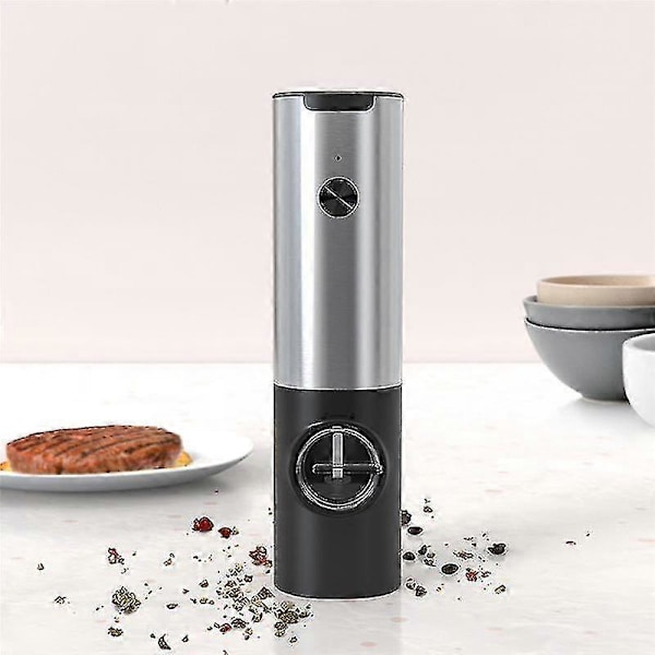Elektrisk Automatisk Kvarn Justerbar Uppladdningsbar Kryddkvarn Salt- och Pepparkvarn Set Kök