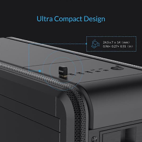 ORICO BTA-403-RD Mini Bluetooth 4.0 Adapter Støtte Windows8/Windows 7/ Vista/XP-Rød