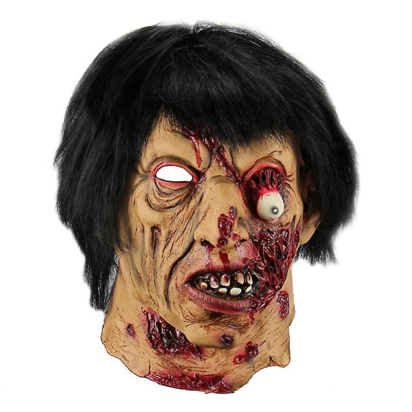 Halloween blodige skræmmende masker Uhyggeligt ondt ansigtsdæksel Voksen Zombie Monster Vampyr Maske Kostume Fest Femme Maske Haunted House