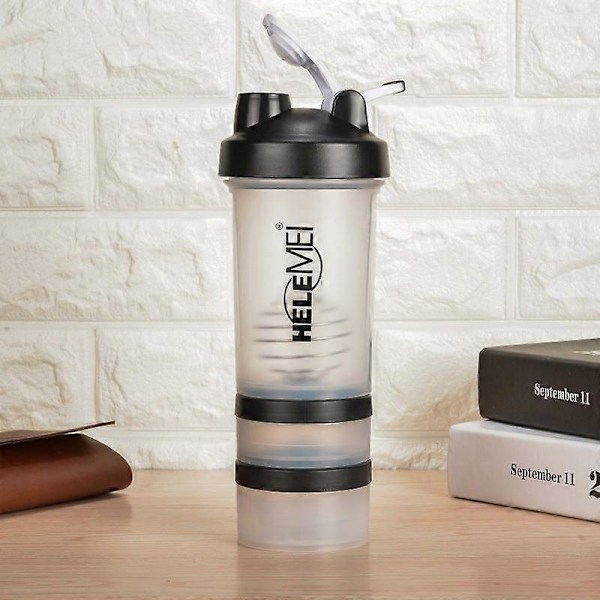 Vattenflaska Frostat Flerlagers Protein Pulver Shake Kopp 650ml Milkshake Kopp Sport Fitness