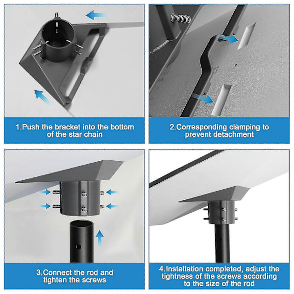 Feste for Starlink, Gen 3 Rør-adapter for Starlink V3 Stangfeste