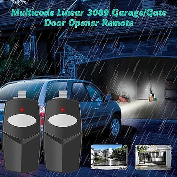 3-pack Ersättning för Linear Multicode Garageportöppnare Fjärrkontroll