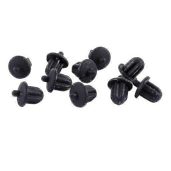 10x Svarta Gummi 6.35mm Ljudjack PC DVD Mikrofon Uttag Dammskydd