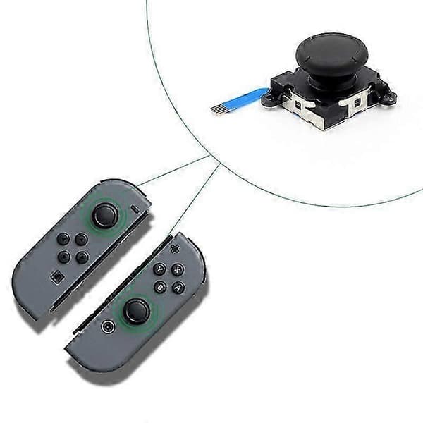 4 stk. Udskiftningsjoystick til Switch 3D Joystick Analog Thumb Stick til Switch Lite Joycon Spilcontroller Reparationsværktøj