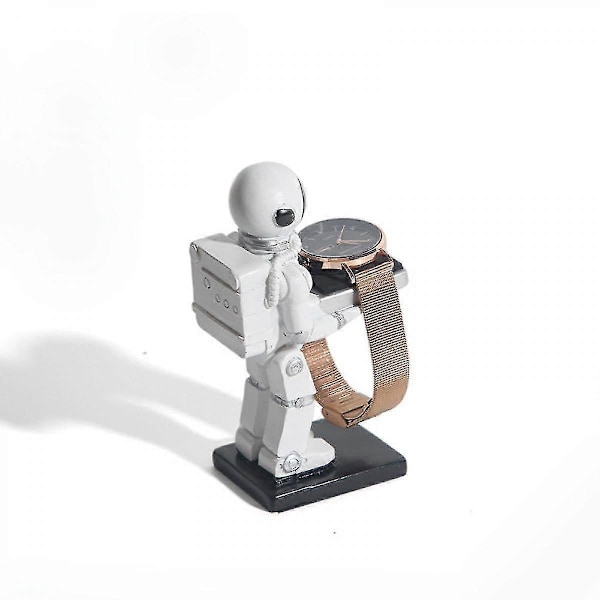 Klockdisplayställ Man Robotfigurer Kreativ Klockförvaring Smyckesdisplay Bord Glasögonhållare För Kontor Heminredning