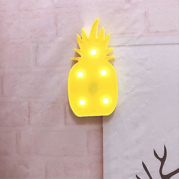 Ananaslampa, Söt LED Ananas Nattlampa för Sovrum