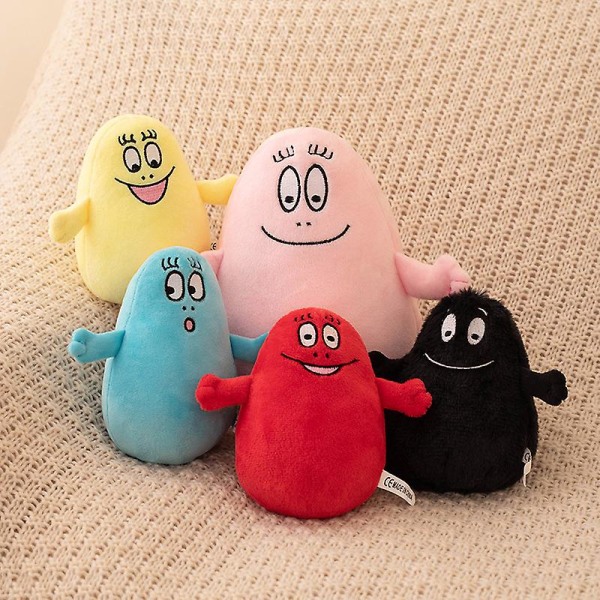 Sjeldne tegneserie Barbapapa plysjleker myke utstoppede dukker til babybarn Komfort myke gaveleker Hjemmeinnredning Barn Bursdagsgaver 15cm2