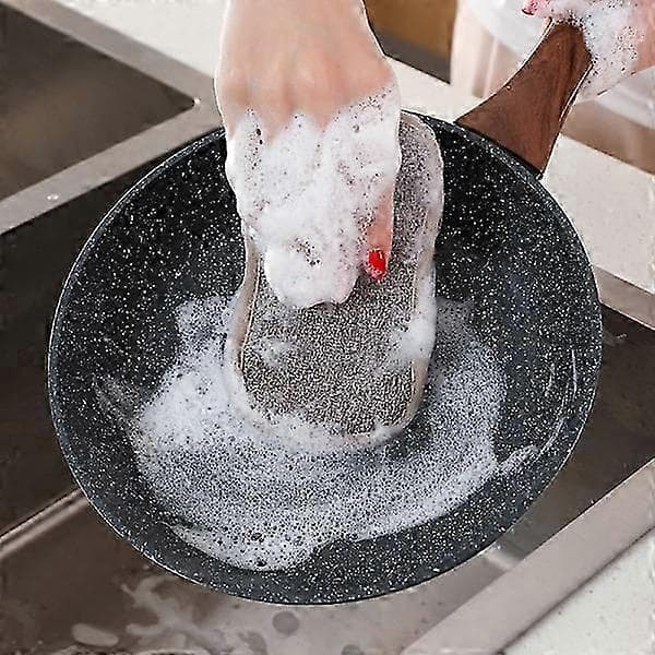 Sæt med 8 vaskbare mikrofibersvampe, perfekte til nonstick-s