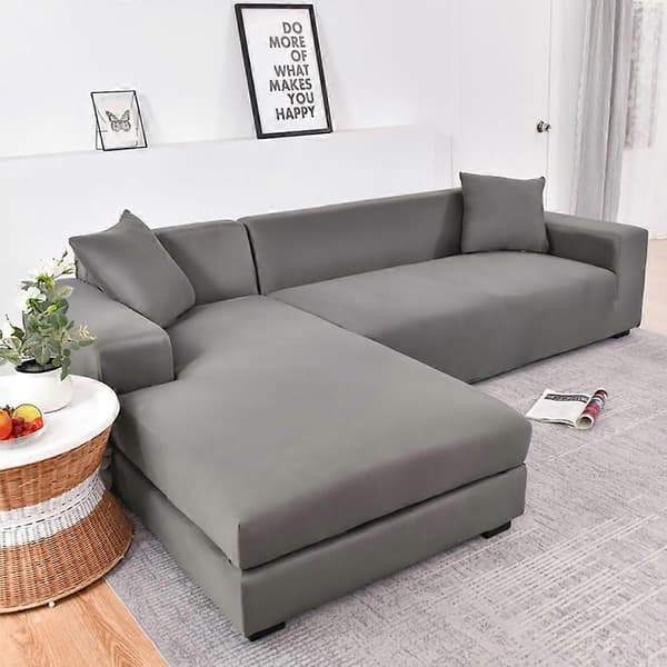Elastisk Sofatrekk, Komfortabelt Stretch-stoff (Grå, 140-180cm)