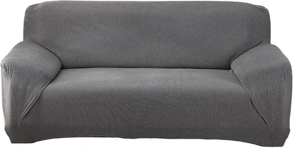 Elastisk Sofatrekk, Universalt Sofatrekk for Sofa med Armlener (Svart, 1 Seter)