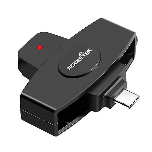 Til Android-telefoner / Macbook Pro / Andre Type C Bærbare Computere Type C Smart Card Reader Cac Chipkortlæser