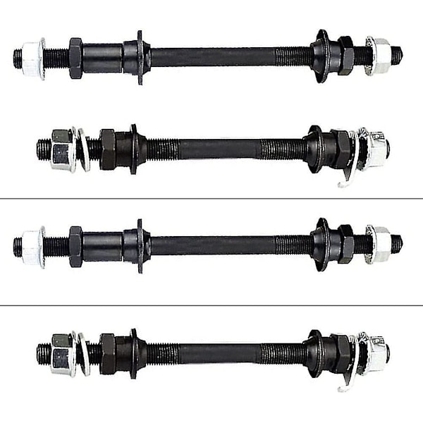 Cykelhjul Navaxel Bakre Solid Spindelaxel Spak Mountain Snabbkoppling Mountainbike Främre Bakre Axel Mtb Hjulaxel Cykeltillbehör 180mm (svart)