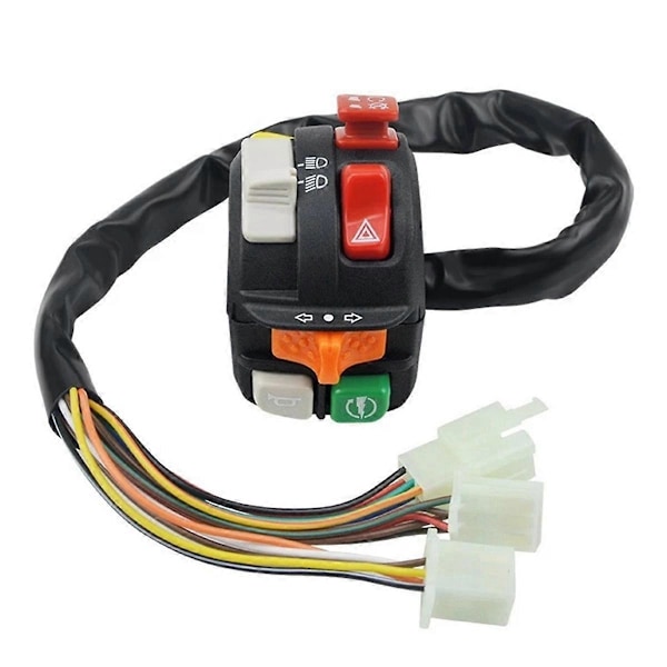 Motorcykel Universal 22mm Styrbrytare 7 Funktioner Styr Modifiering Brytarenhet