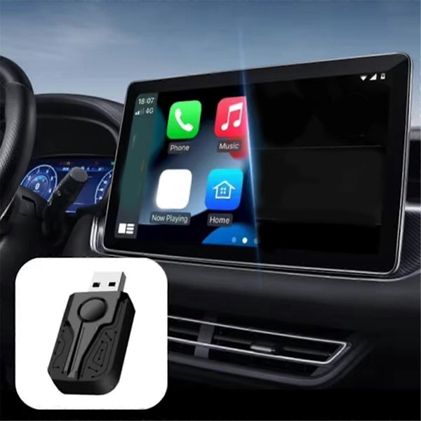 Trådlös CarPlay Android Auto Adapter Smart Mini Box USB Plug and Play BT 5G WIFI för trådbunden CarPlay