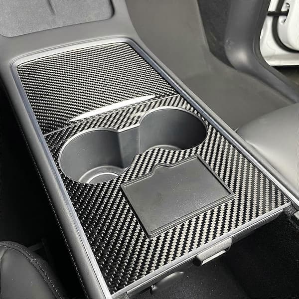 Designet til Model 3 y Side Edge Kulfiber Cover Auto Nem Installation