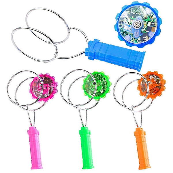 1 Set Magnetisk Gyro Luminescent Höghastighets Smidig Magnetisk Snurrande Underhållning Rostfritt Stål Eldig Centrifugal Snurrande Gyro Barn Presenter Jiyuge