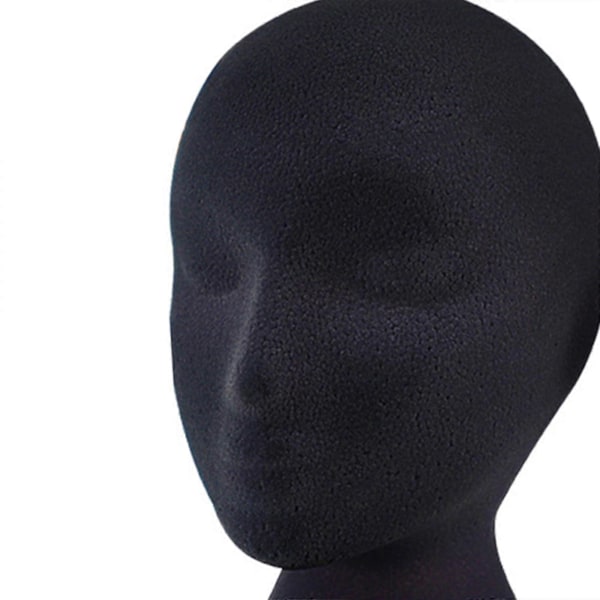 Mannekänghuvuden i skum Kvinnlig flockad skumhuvudmodell för hattar Glasögon Headset