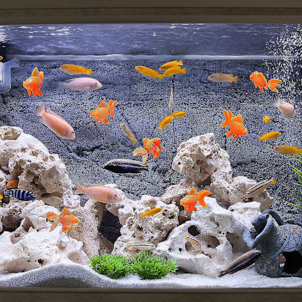 Kunstige Akvariefisker Plastfisk Realistisk Ornament 15 stk