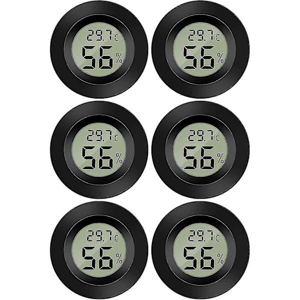 Mini Digital LCD Termometer Hygrometer Temperatur Fugtighed -50~70 10%~99% RH Bærbart Termometer