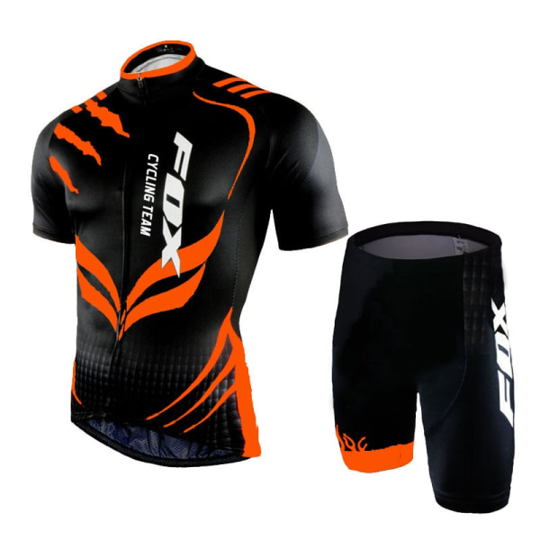 Bike Jersey Set 2023 Fox Cycling Team Herr Cykelunderdel Culottes Sommar Kortärmad MTB kostym Kläder Mayots Ciclismo Hombre 6 XXS