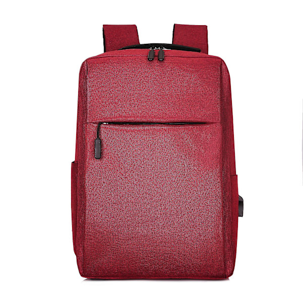 Enkel ryggsäck datorväska Stor kapacitet Casual ryggsäck red