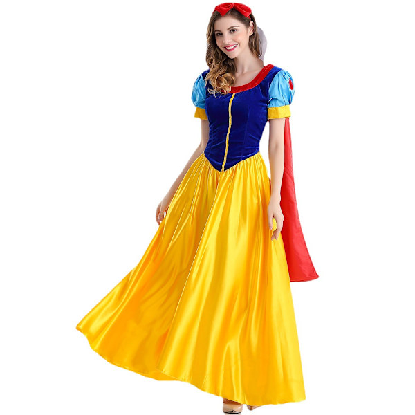 Snövit klänning Vuxenklänning Cosplay Masquerade S