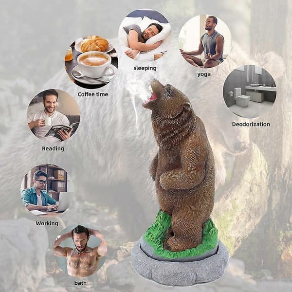 Resin Brænder Statue Røgelseskar Kegleholder til