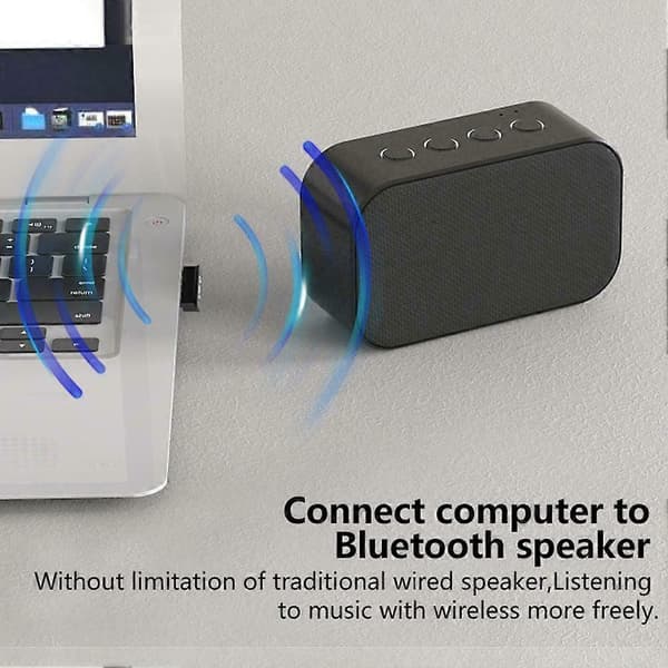 Bluetooth-sovitin Nano USB Bluetooth 5.0 -dongle langaton audio Bluetooth-tikku Bluetooth-vastaanotin PC:lle Windows 10 8 7