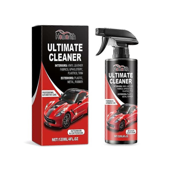 120 ml Flekkfjerner for Bilinteriør - Multifunksjonell Rengjøring for Lær og Dashbord