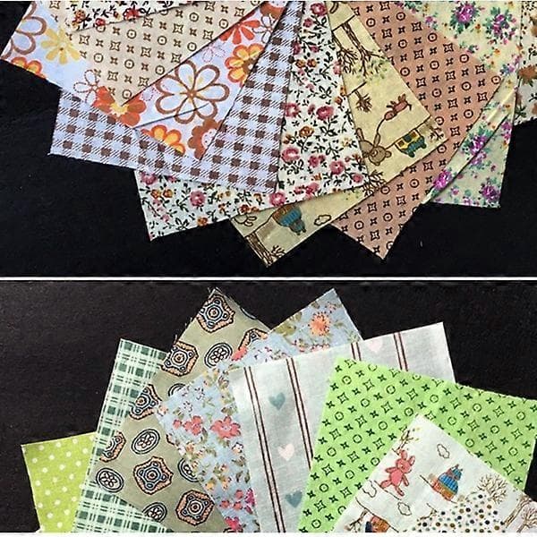 DIY quilting Patch 60 stk 10cmx10cm charm pack bomullsstoff patchwork bunt stoffer stoff sying