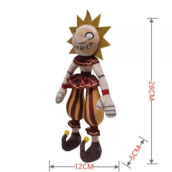 Pehmolelu Sundrop Fnaf Boss Moon Sun Doll Sarjakuvanukke Sun 28 cm