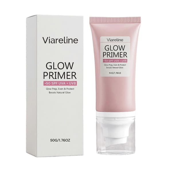 Glow Primer med SPF 50, Hydrerende Sminkebase, 50g 3pcs