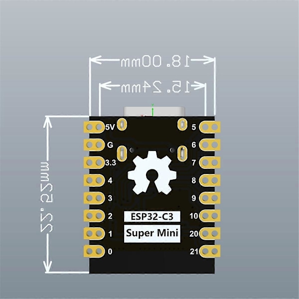ESP32-C3 Udviklingskort ESP32 SuperMini Udviklingskort ESP32 Udviklingskort WiFi Bluetooth