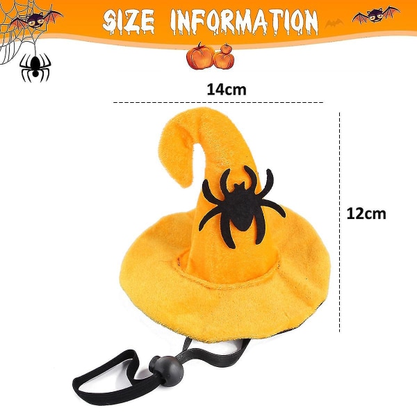 1 Pet Halloween Hat Creative Pet Spooky Supplies Cat Halloween Hat Spindelhuvudbonad Hund Spooky Headwear