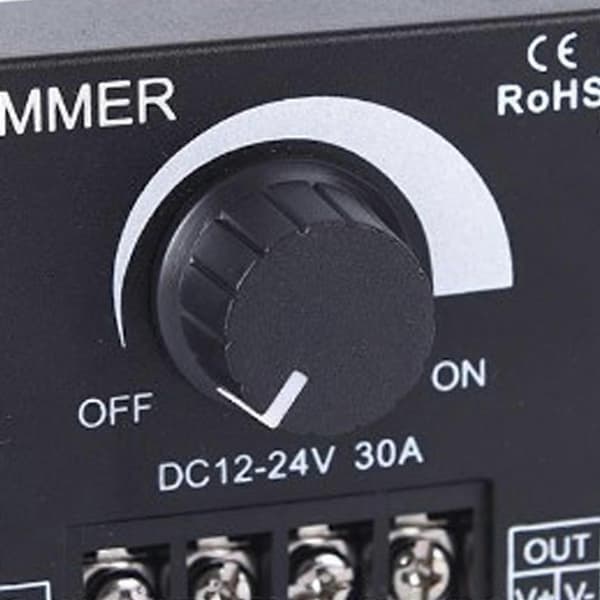 Hard Soft Lys Stropp Dimmer DC 12-24V 30A PWM Dimming Kontroller for Dimmer
