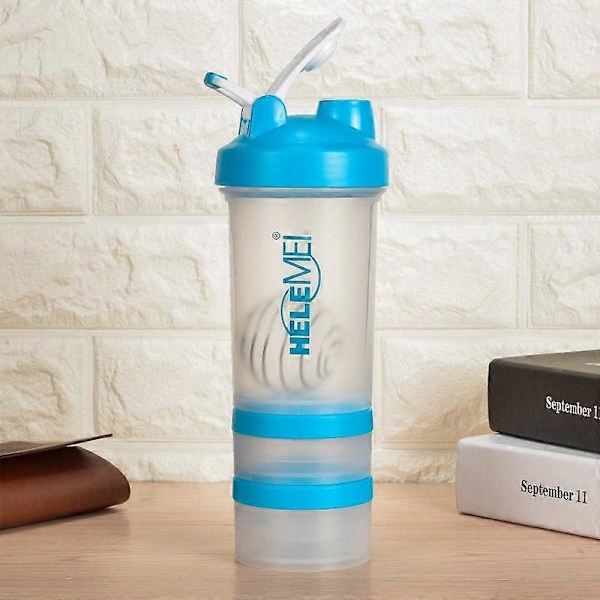 Vattenflaska Frostat Flerlagers Protein Pulver Shake Kopp 650ml Milkshake Kopp Sport Fitness