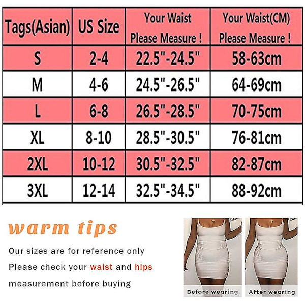 Højtaljet mavekontroltrusser Kvinder String-trusseformer Slankende Undertøj Butt Lifter Maveformende Cincher Brief Body Shaper Black XL