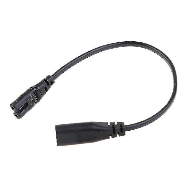 IEC 320 2-ben C7 Hun Til C8 Han Figur 8 Strømadapter Forlængerkabel 30cm