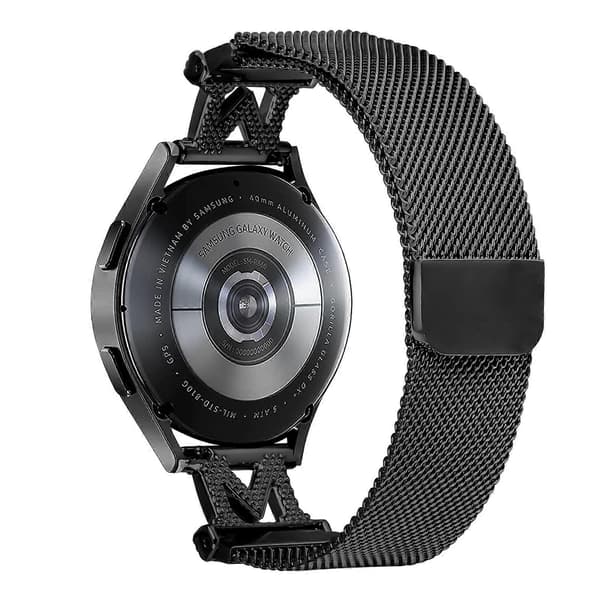 M-Type Milanese remme til Gabb Watch 3 rustfrit stål metalrem sort