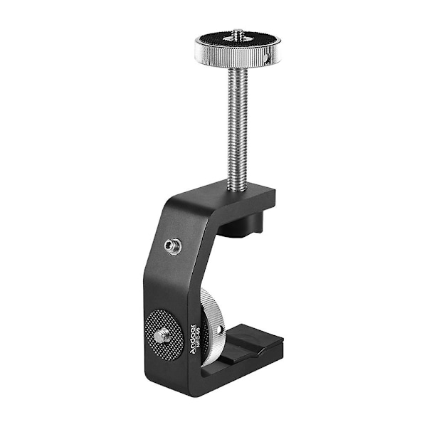 Andoer MFC-60 Kraftig Fotograferingsbordsklämma Multifunktionell C-formad Klämma Fönsterglas Cla